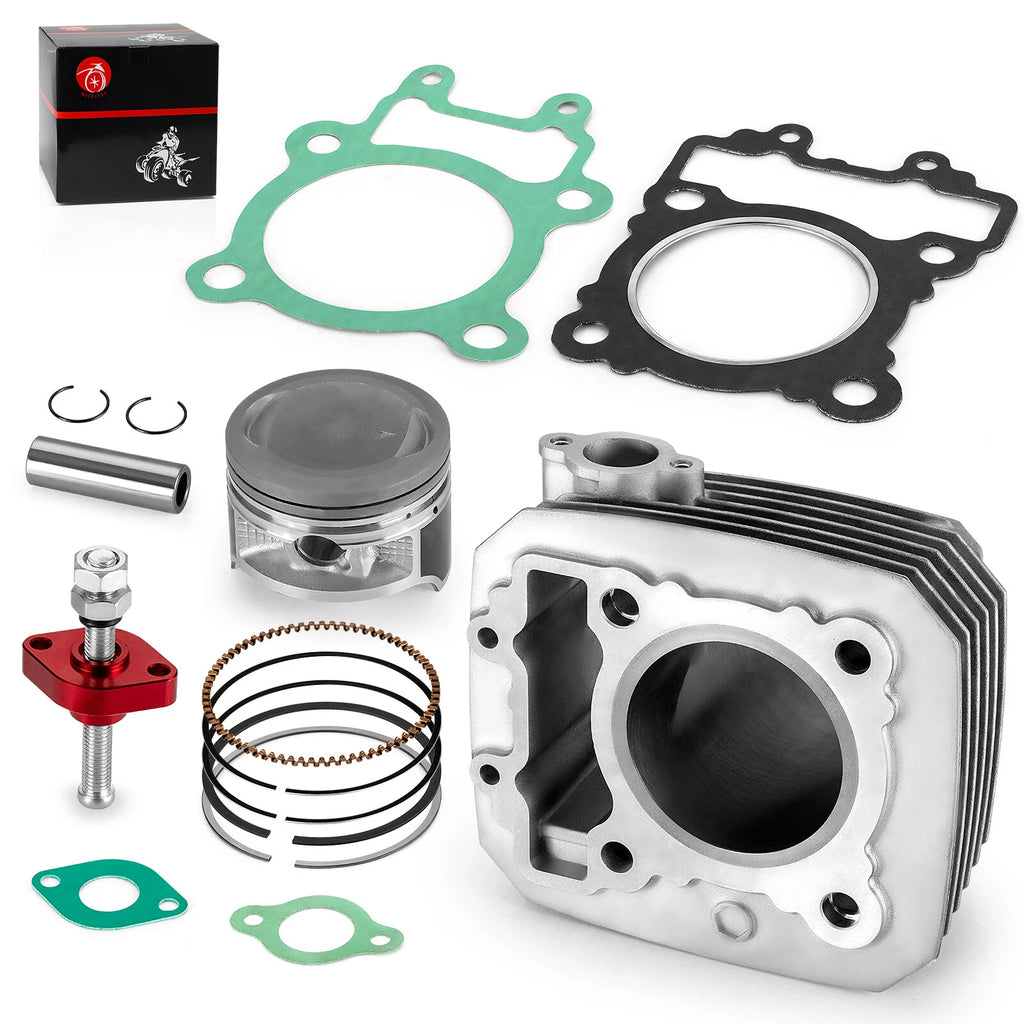 Cylinder Jug Top End Rebuild Gasket Piston Ring Set for Kawasaki Bayou (KLF250A)