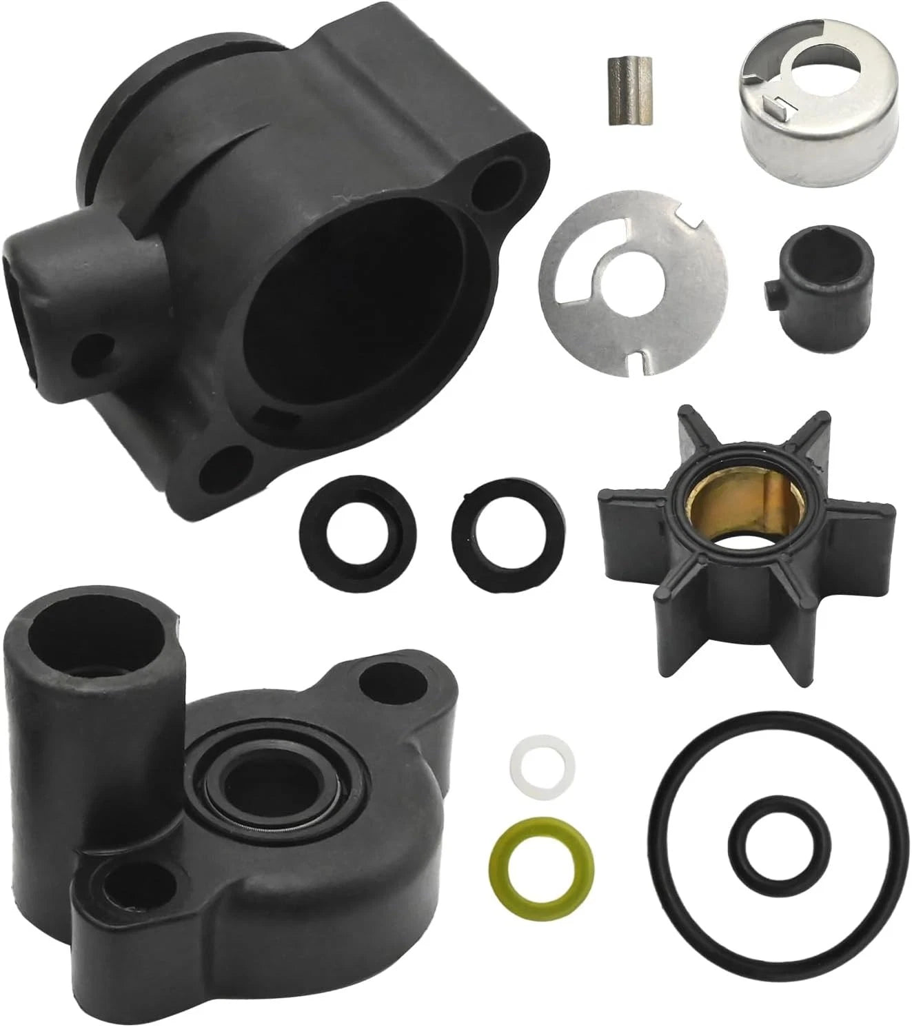 Water Pump Impeller Rebuild Kit for Mercury (4/4.5/7.5/9.8 HP) (46-70941A3)