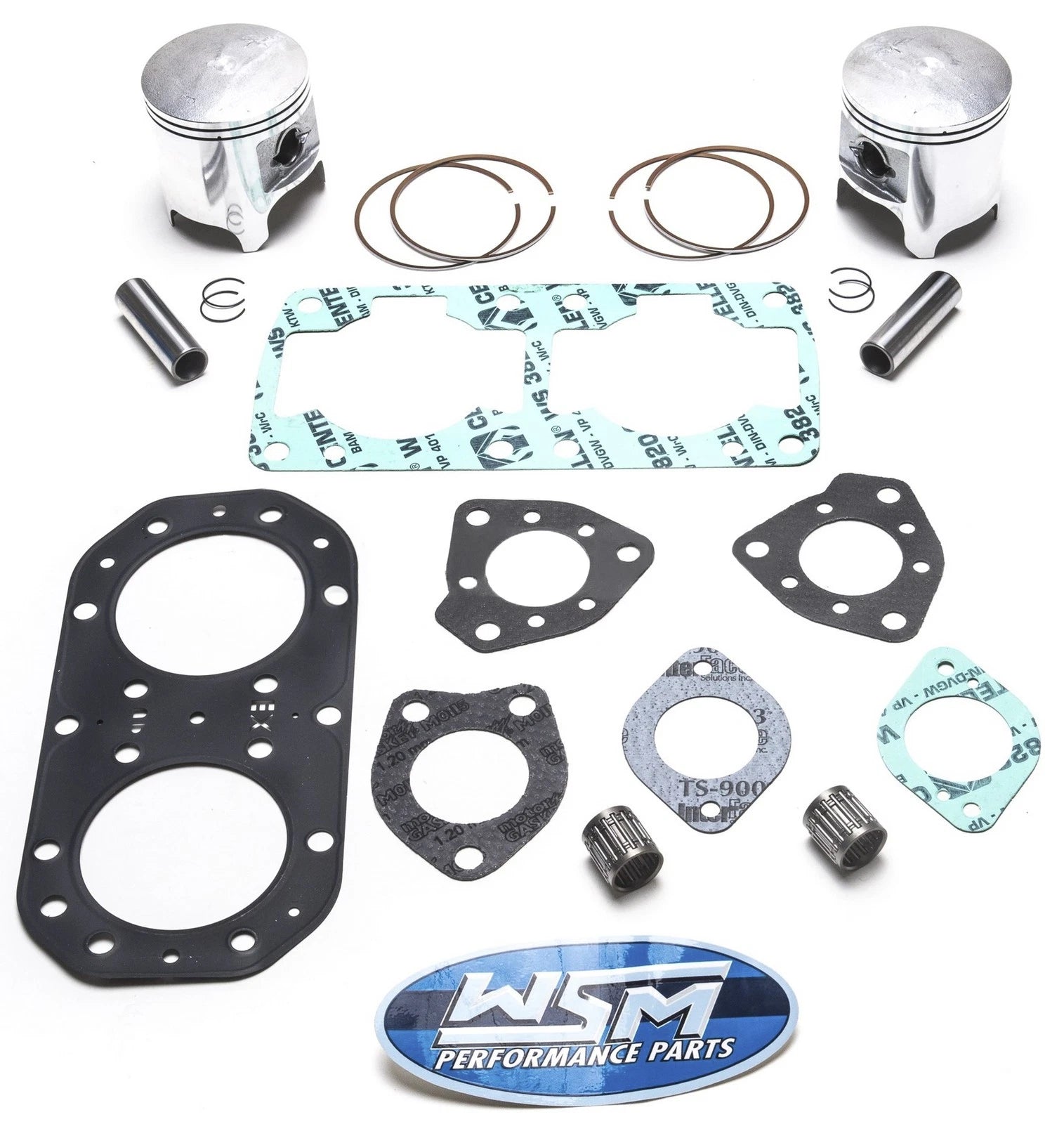 Piston Gasket Top End Rebuild Kit .75mm Over for Kawasaki 650 SX X2 (1990–1999)