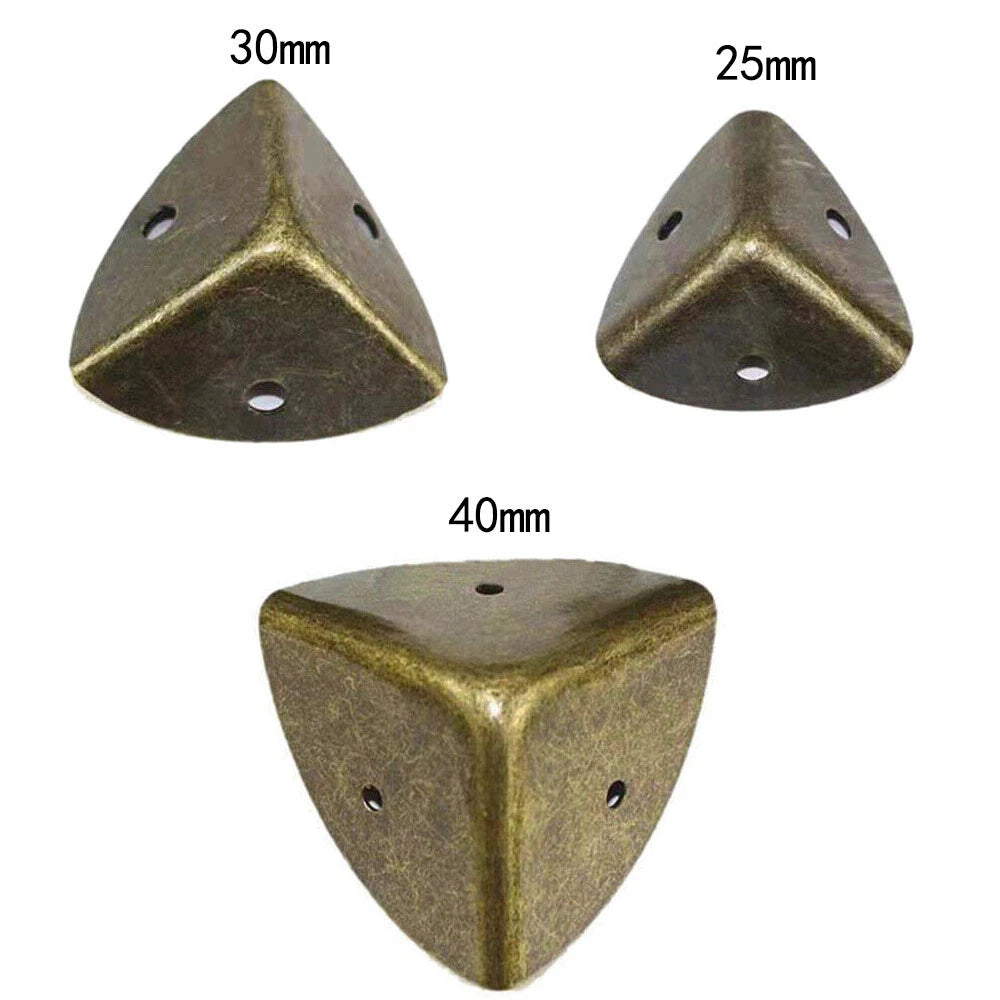 Set of 4 Antique Bronze Box Corner Protector Guards