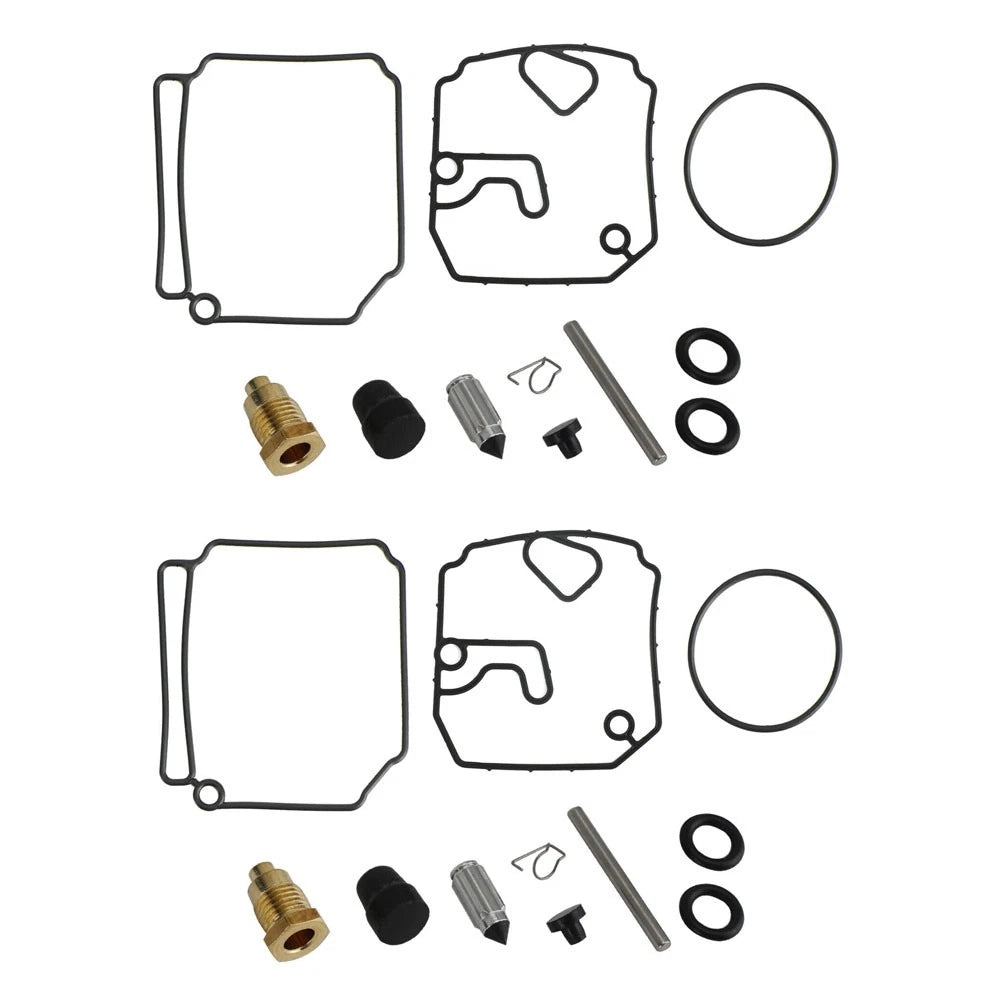 Set of 2 Carburetor Rebuild Kits 6H1-W0093-10-00 for Yamaha 75-90 HP (1975–1990)