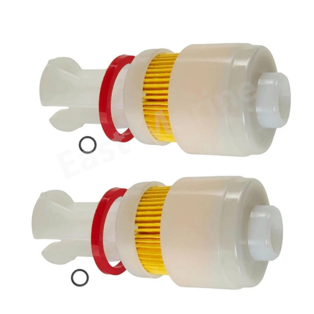 2Pcs Fuel Filter Element Cartridge for Yamaha Outboards (65L-24563-00-00, 18-7936)