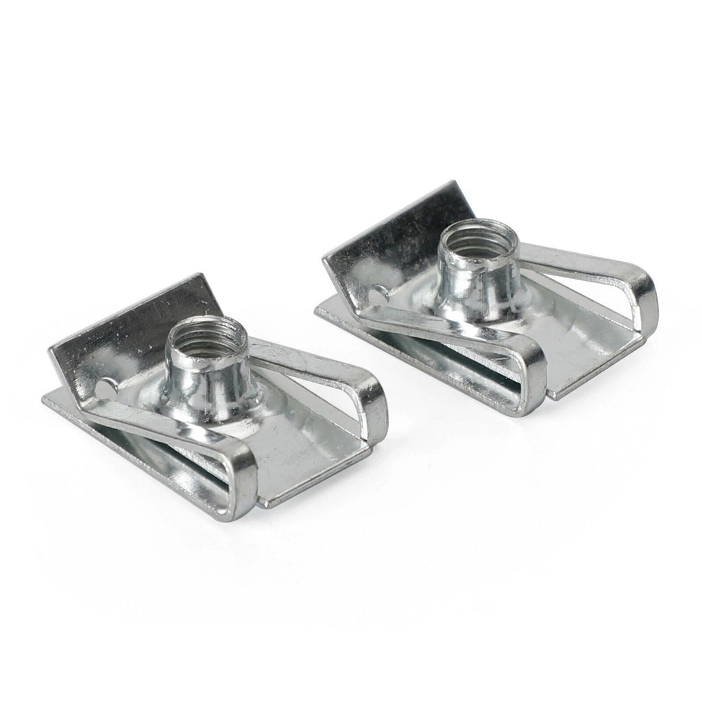 50x Motorcycle Fairing Bolt Nut Zinc-plated Screw Clip 6mm for Honda T