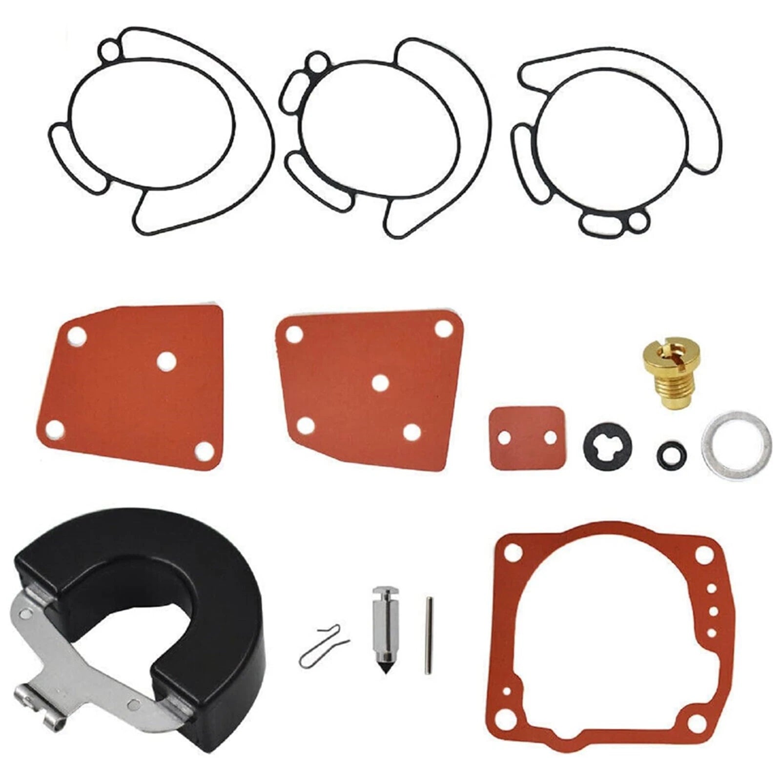 Carburetor Rebuild Kit for Johnson Evinrude V4 V6 (90 Deg) 435442 436852 438996