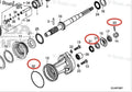 Lower Unit Gearcase Seal Kit for Honda BF200D BF250D (91252-ZZ3-003, 91351-ZX2-C00)