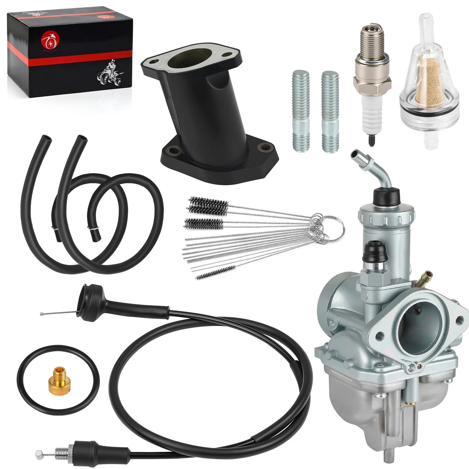 Carburetor Kit for Yamaha Timberwolf YFB250 (1992–2000) w/ Throttle Cable
