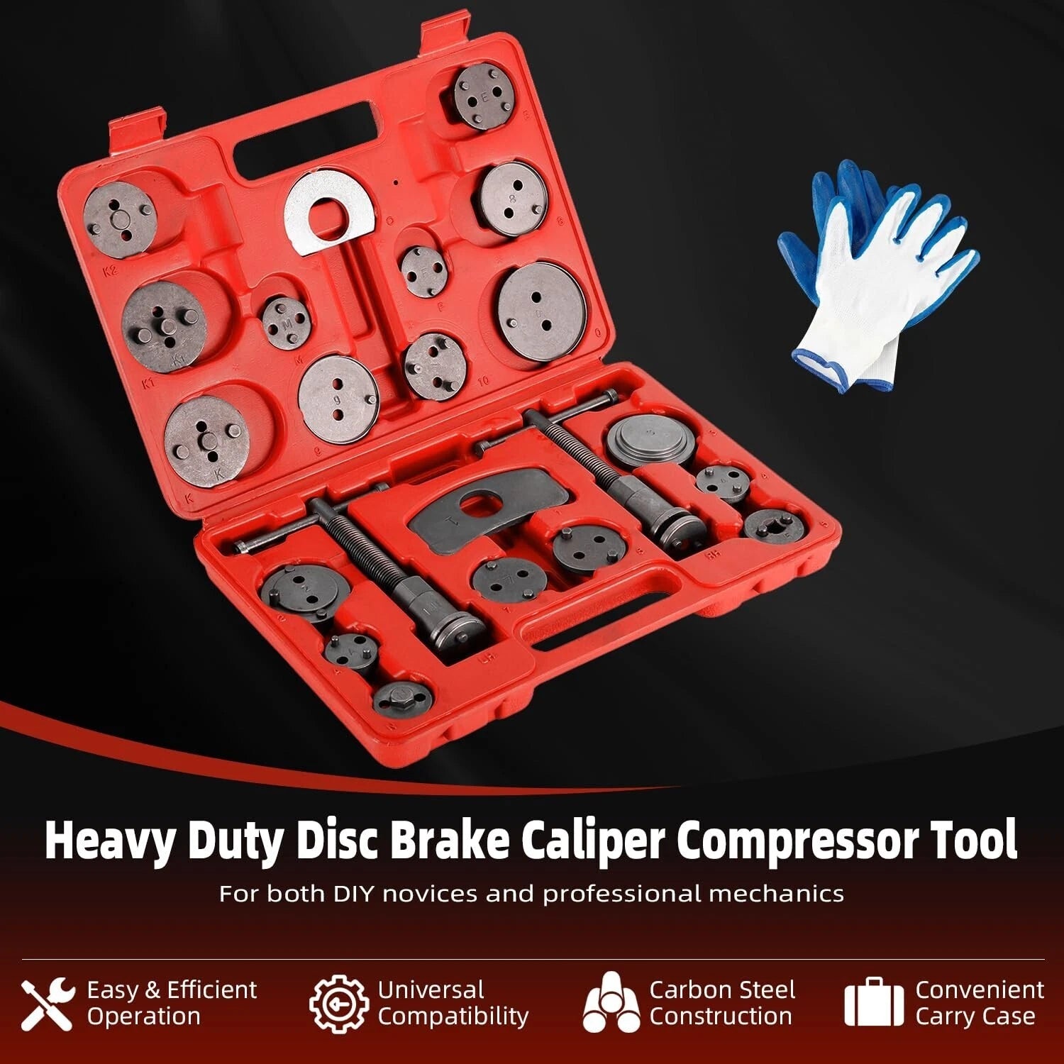 24 Pack Disc Brake Caliper Compressor Tool Set for
