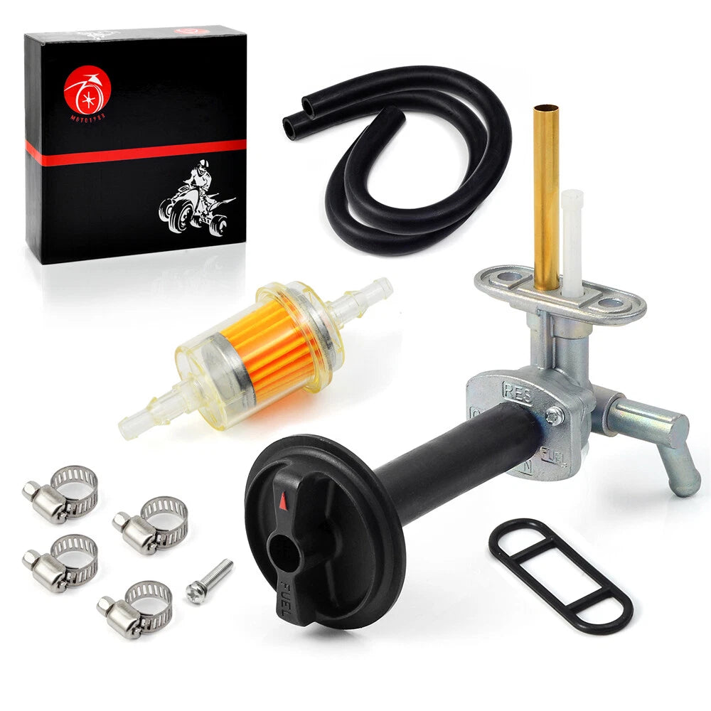 Fuel Valve Petcock with Filter for Kawasaki Prairie 360 KVF360 KVF400 (2000–2006)