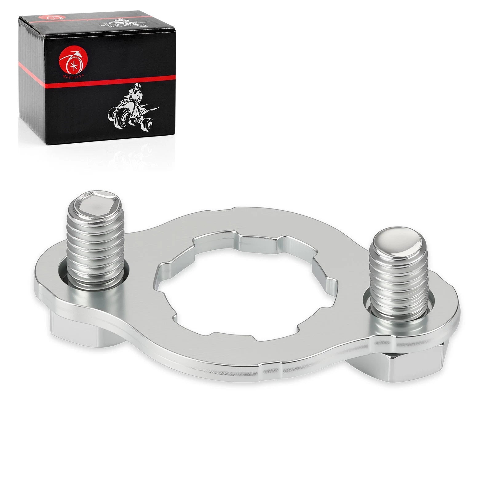 Engine Front Sprocket Retainer Plate w/Hex Bolt (6X10) for Honda XR100 (1981–1984)
