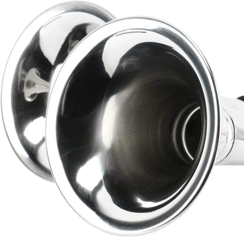 12V 125DB Stainless Steel Electric Dual Trumpet Horn for Marine (18-1/2")