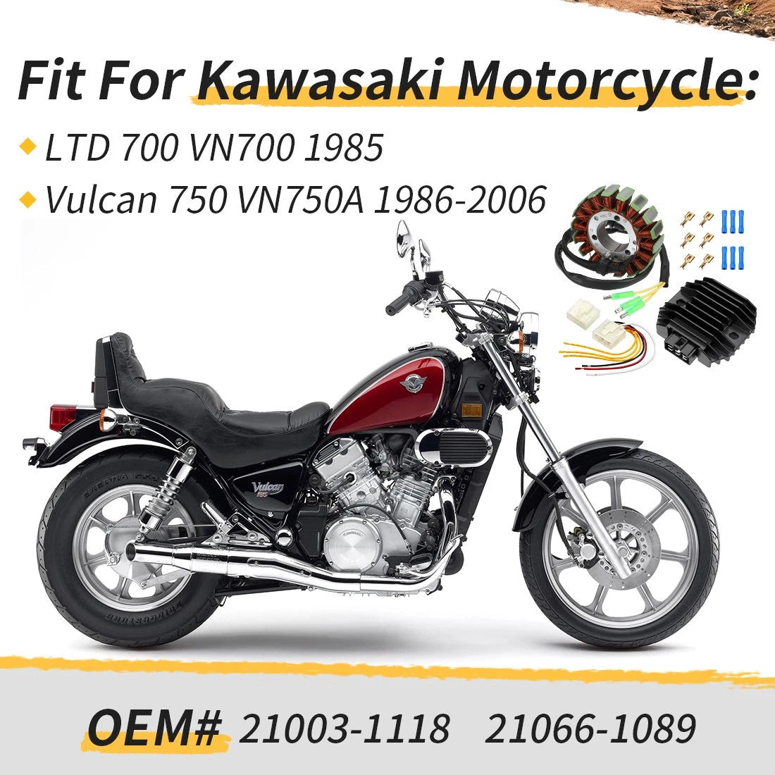 Stator + Regulator Rectifier for Kawasaki Vulcan 750 VN750A LTD 700 VN700