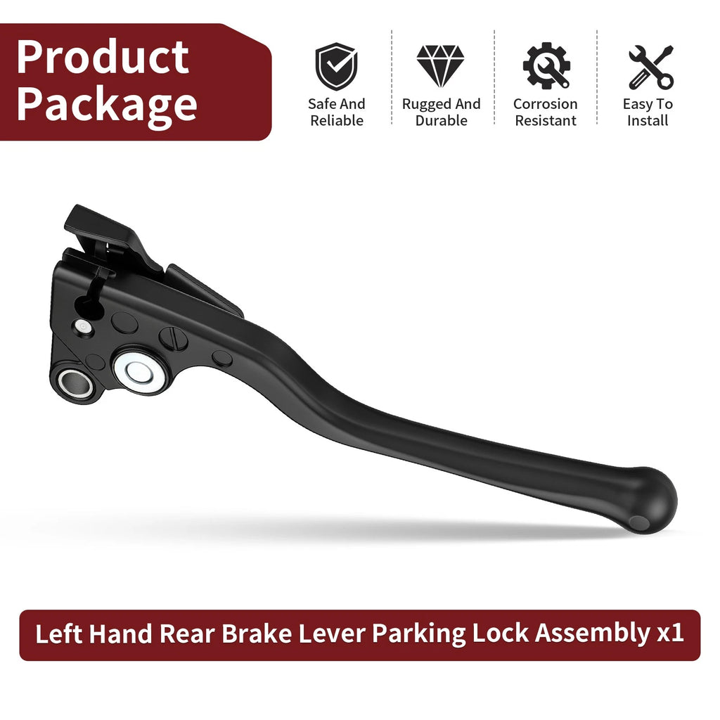 Left Hand Rear Brake Lever Parking Lock for Honda Rancher 420 TRX420 (2007–2014)