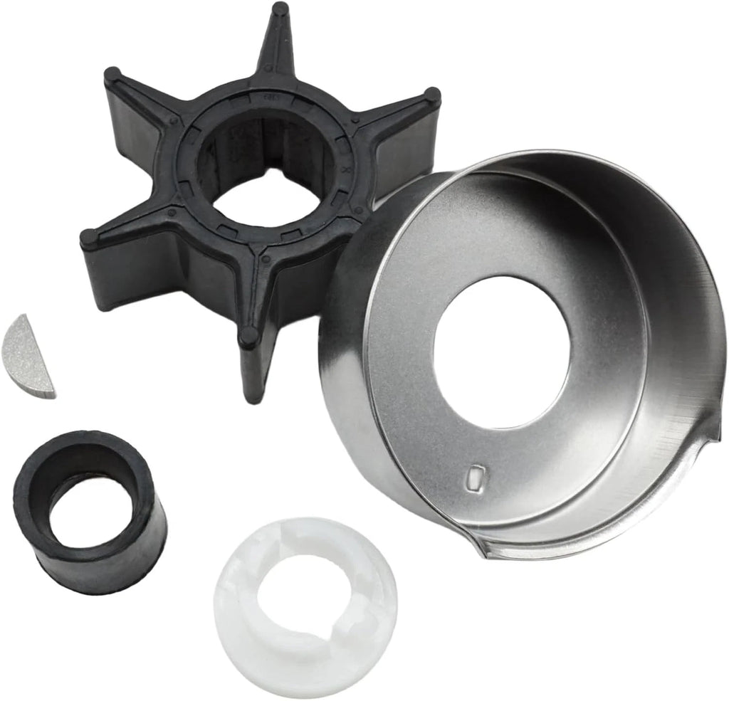 Water Pump Impeller Repair Kit for Yamaha F40/F50/F60hp (2000–2023) 63D-W0078-01-00