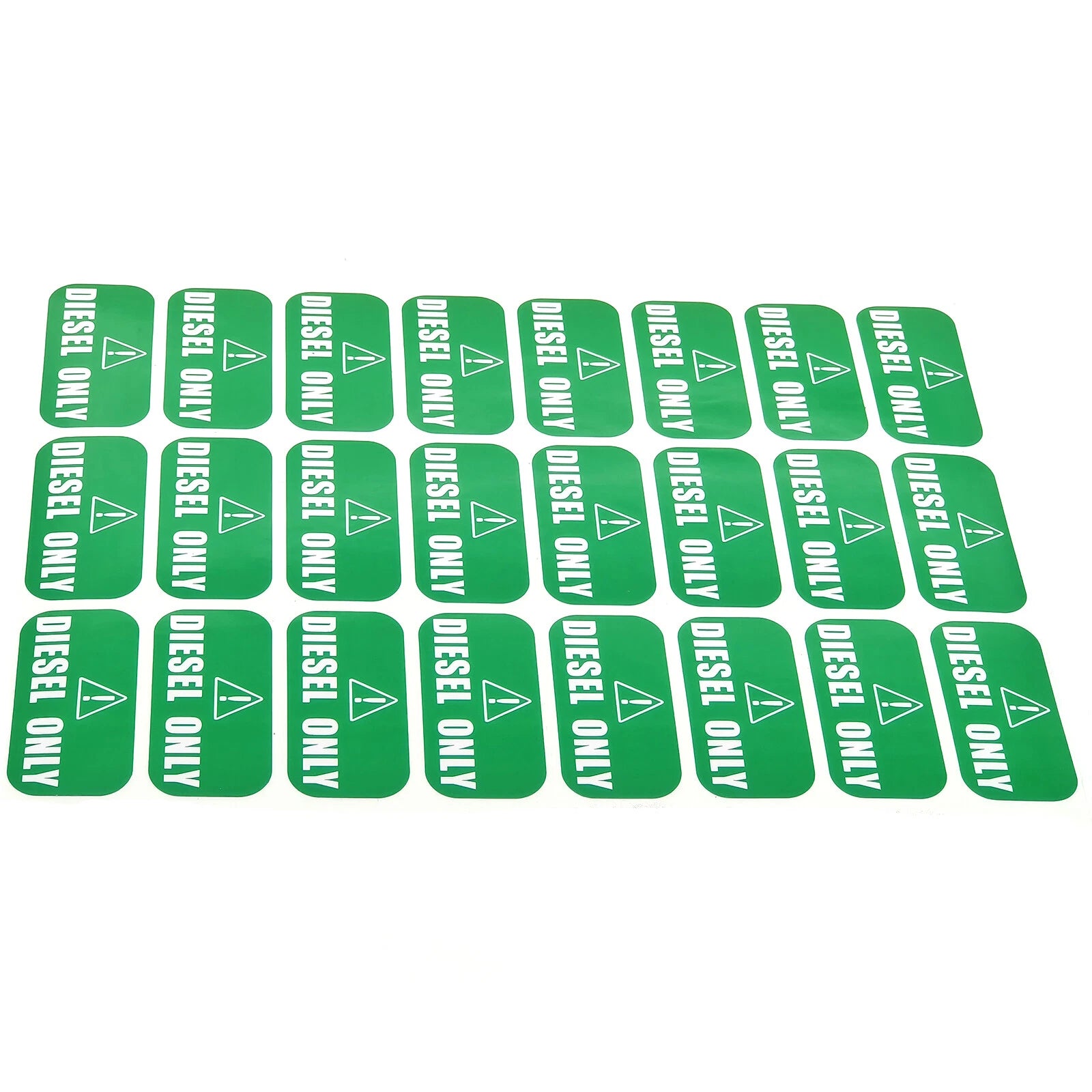 24x Diesel Only Sticker Decal for Fuel Door (1" x 2")