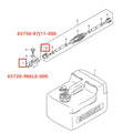 Fuel Connector Set for Suzuki DF 4-140 hp Outboard Motor (65750-87J11, 65720-986L0)