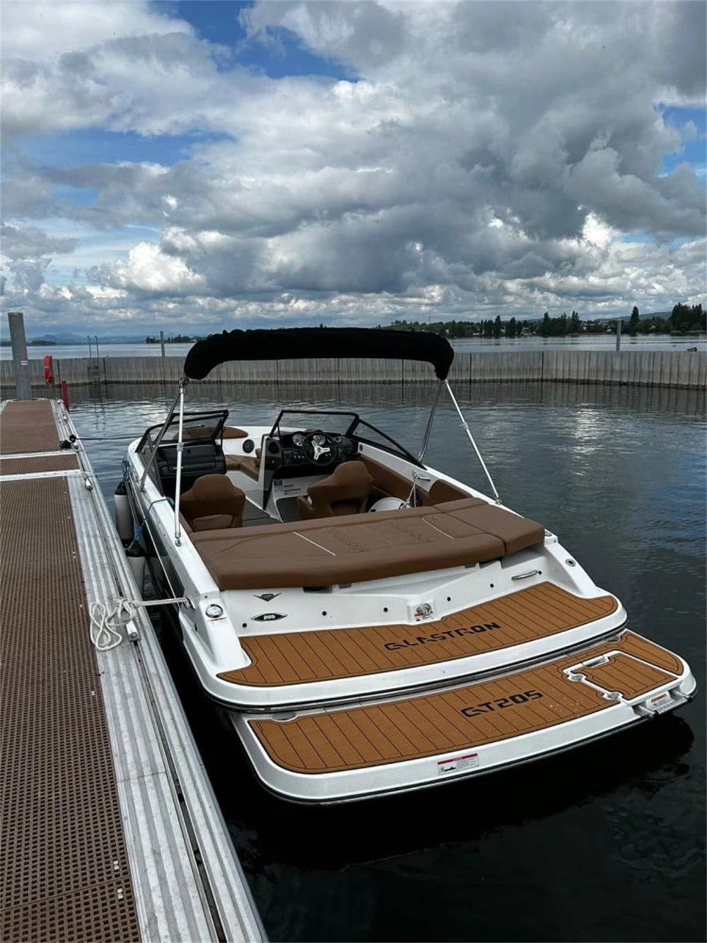Swim Platform Step Pad for Glastron GT205 (2013) - EVA Foam Teak Decking