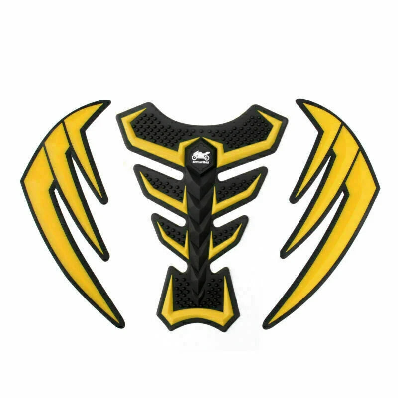 3D Rubber Side Tank Pad Protector for Yamaha YZF R1 R6 R6S FZ1 (2000–2023)