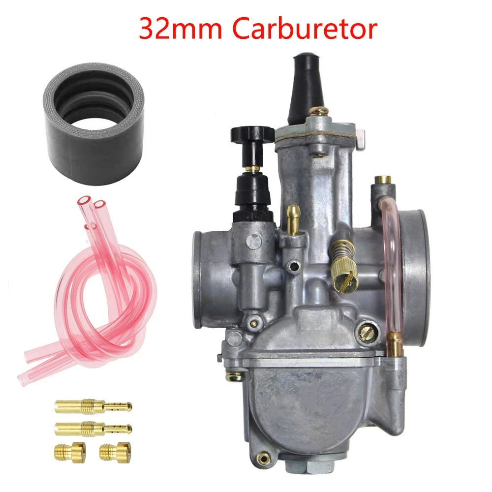 32mm Carburetor with Power Jet for PWK32 250cc-300cc Engine (2/4 Stroke)