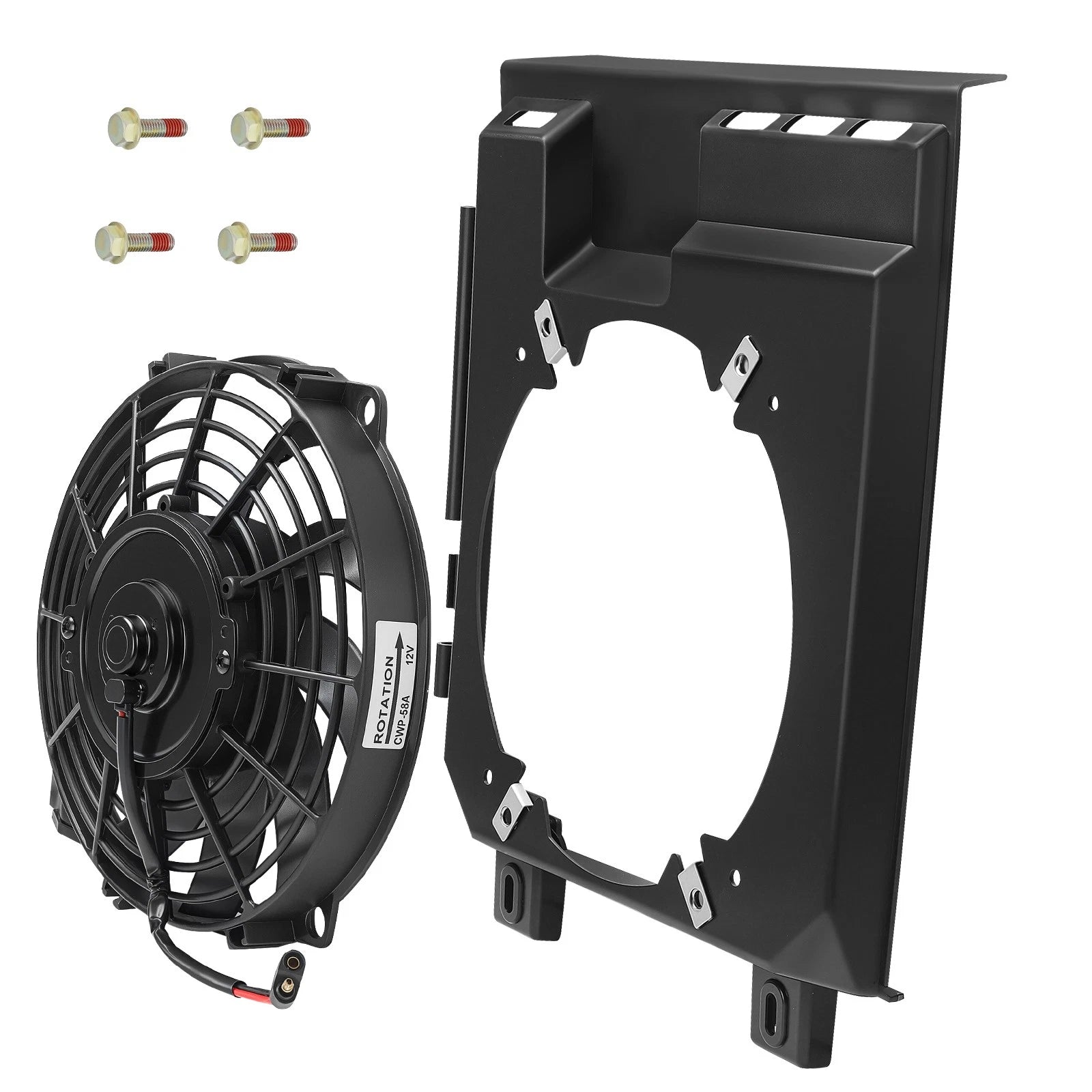 Radiator Cooling Fan w/ Shroud for Polaris Sportsman 400 500 (2000–2004)