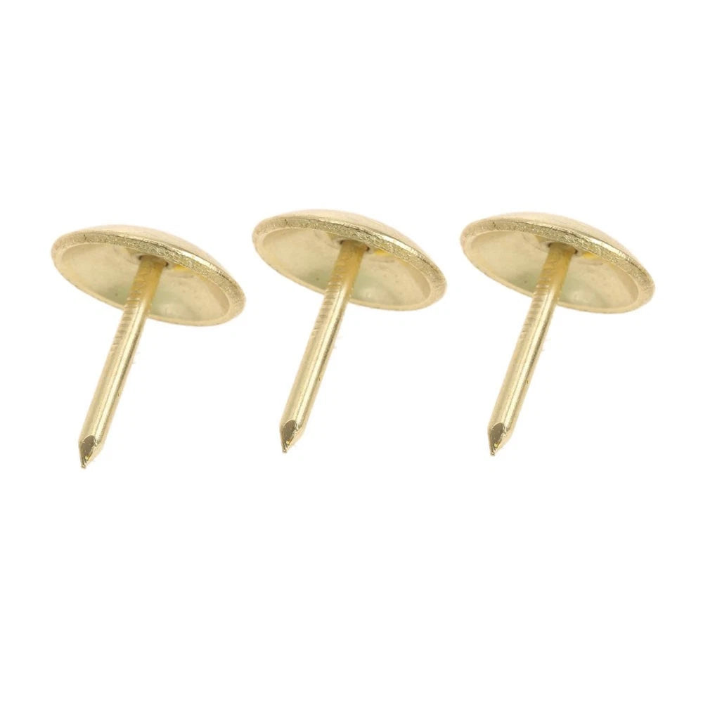 100Pcs Gold Upholstery Nails for Furniture