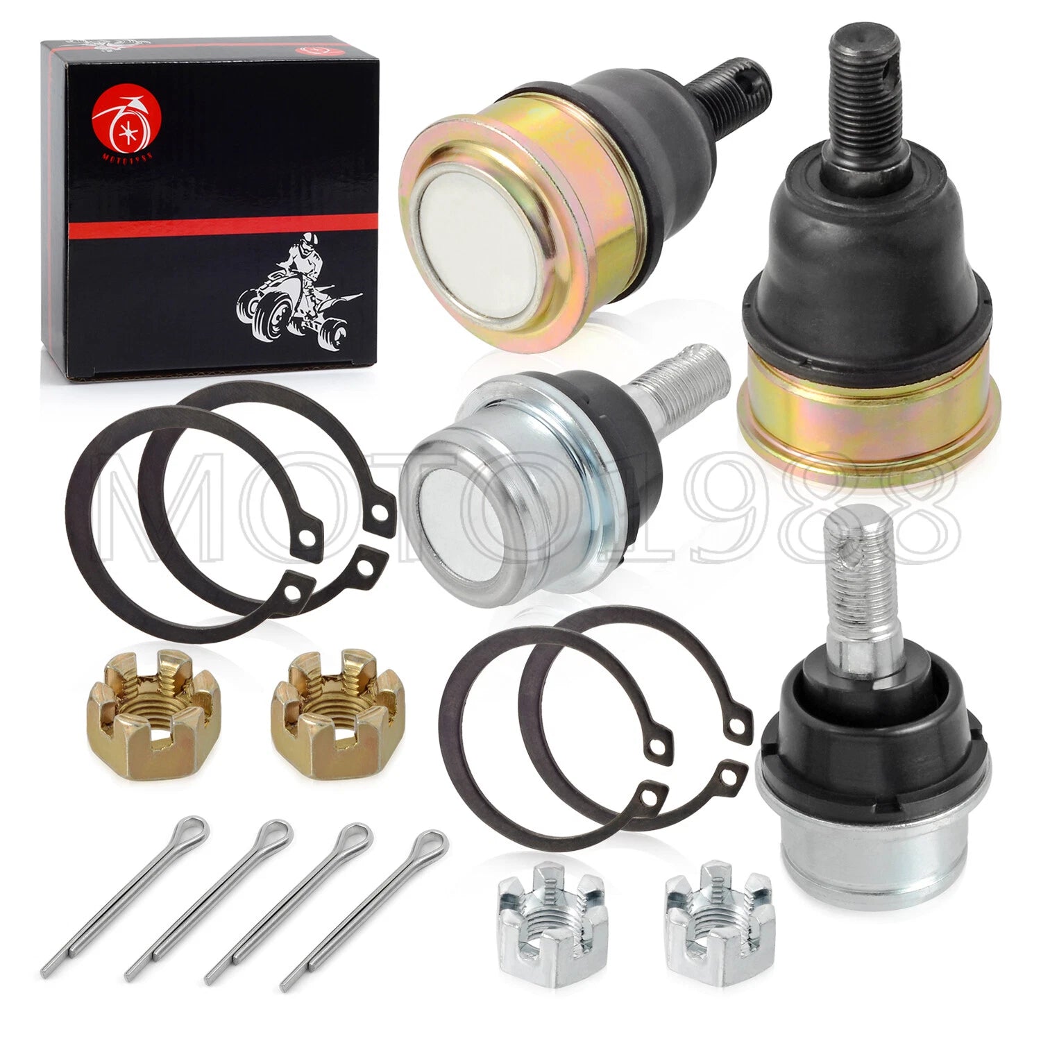 Set of 2 Lower A-Arm Ball Joints for Honda Recon 250 TRX250 (1997–2001)