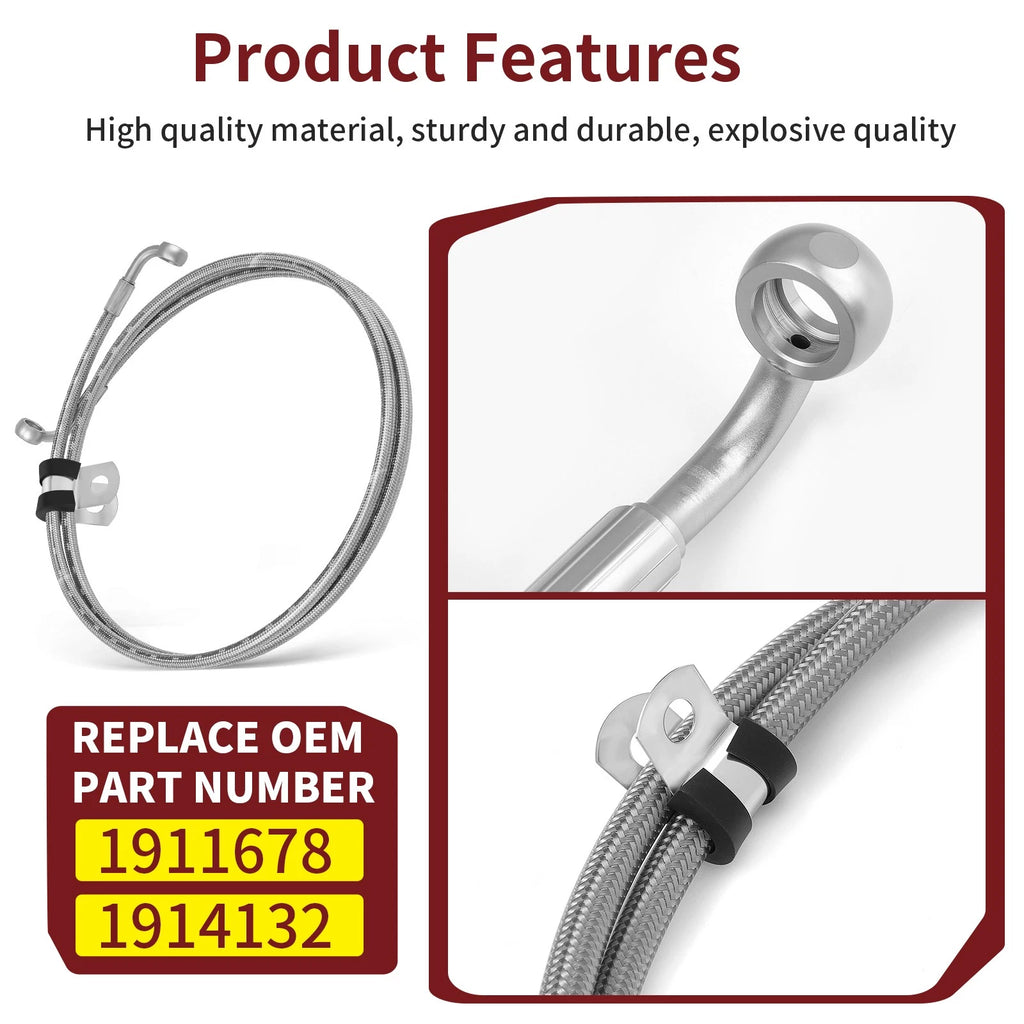 Rear Brake Line for Polaris Sportsman 850 (2020–2024) 1911678 1914132