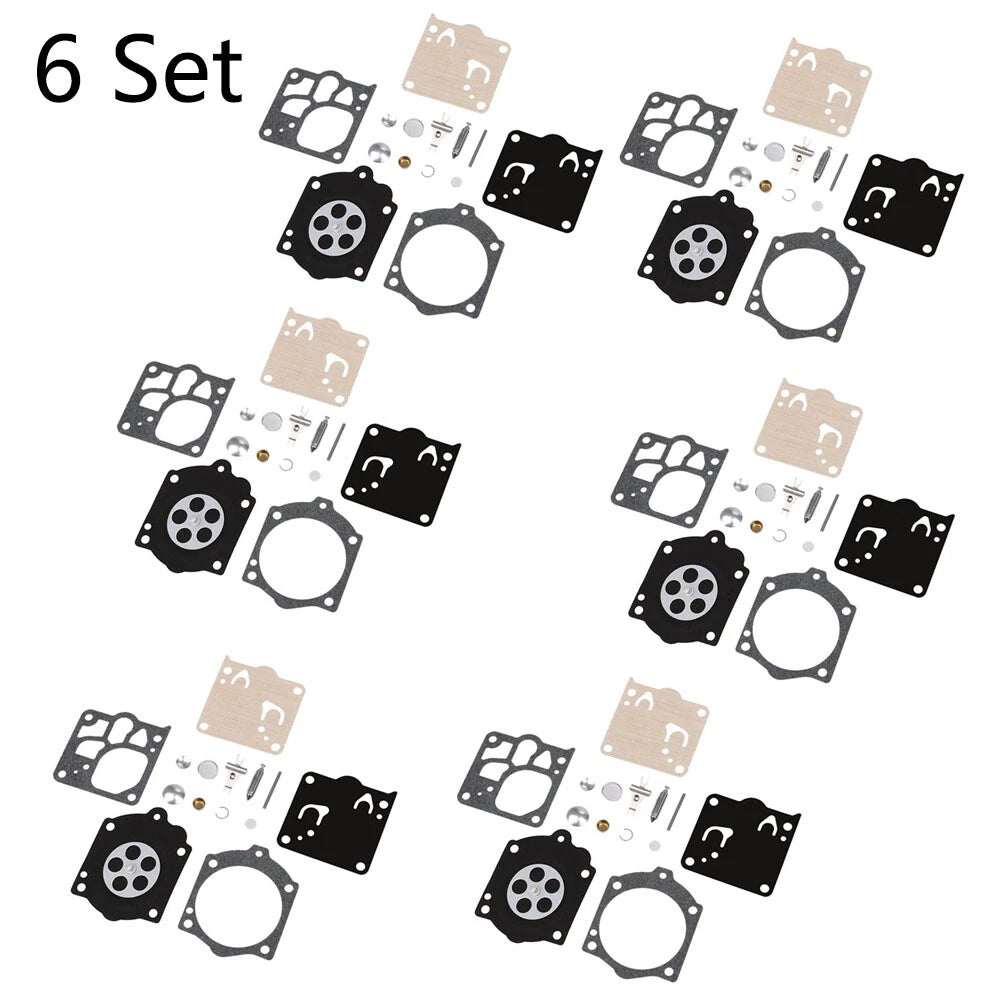 Set of 6 Carburetor Repair Kits for Husqvarna 3120XP 272 268 Walbro K12-WG