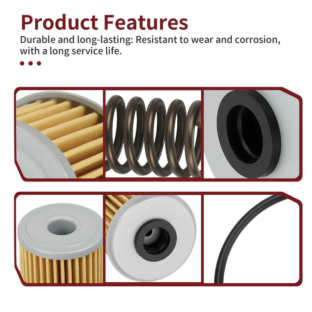 3PCS Oil Filter w/ O-Ring for Honda Sportrax 450 TRX450R (2004–2009)
