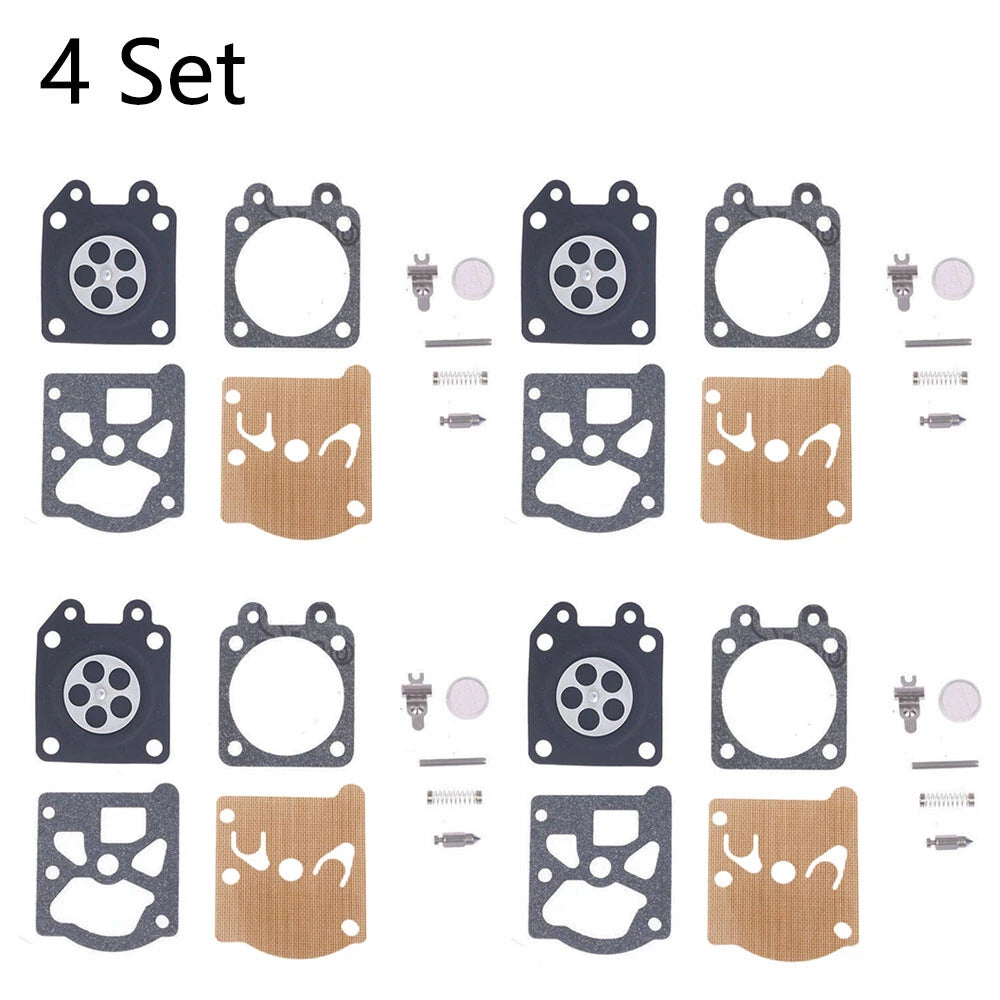Set of 4 Carburetor Diaphragm Rebuild Kit for Chainsaw 38/45/52/58 4500 5200 5800