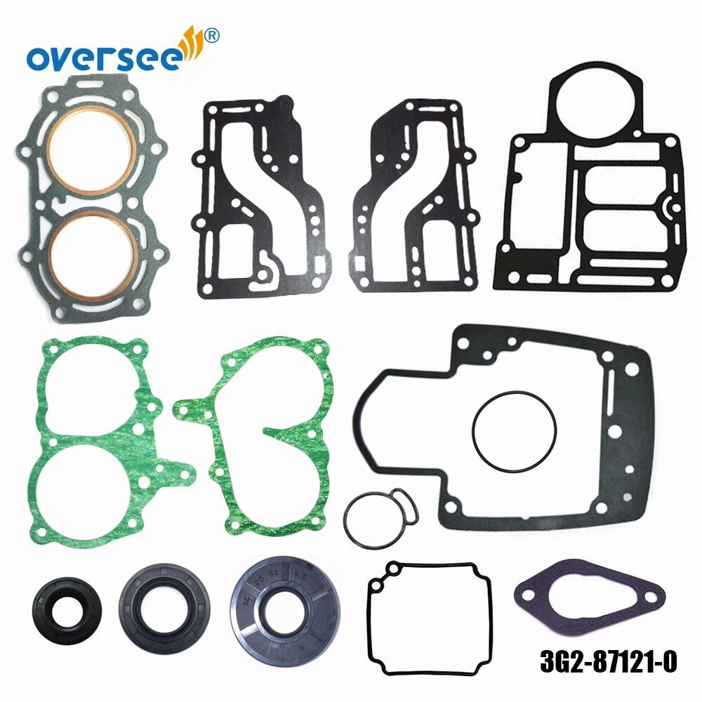 Gasket Set for Tohatsu Mercury Nissan 2T 9.9 15HP (3G2-87121, 351-01005)