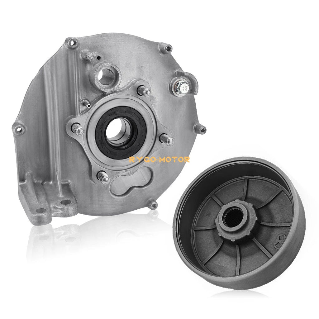Rear Brake Drum Hub Plate Cover Shoes Kit for Honda Rancher 350 TRX350 (2000–2006)
