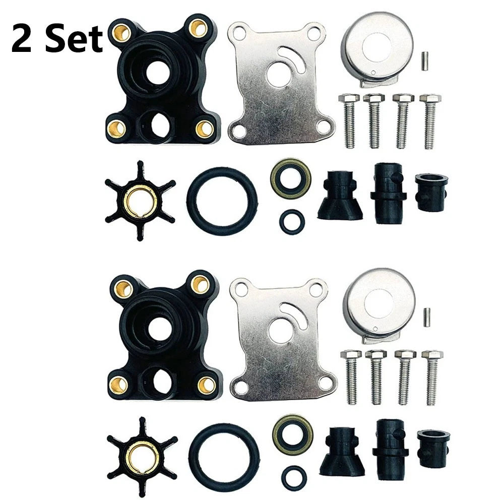Set of 2 Water Pump Impeller Kit for Johnson Evinrude (9.9-15HP) 394711