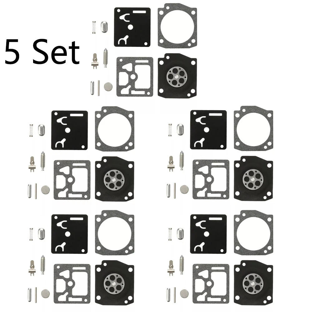 Set of 5 Carburetor Kits for Husqvarna 340 345 346 350 346XP RB-122