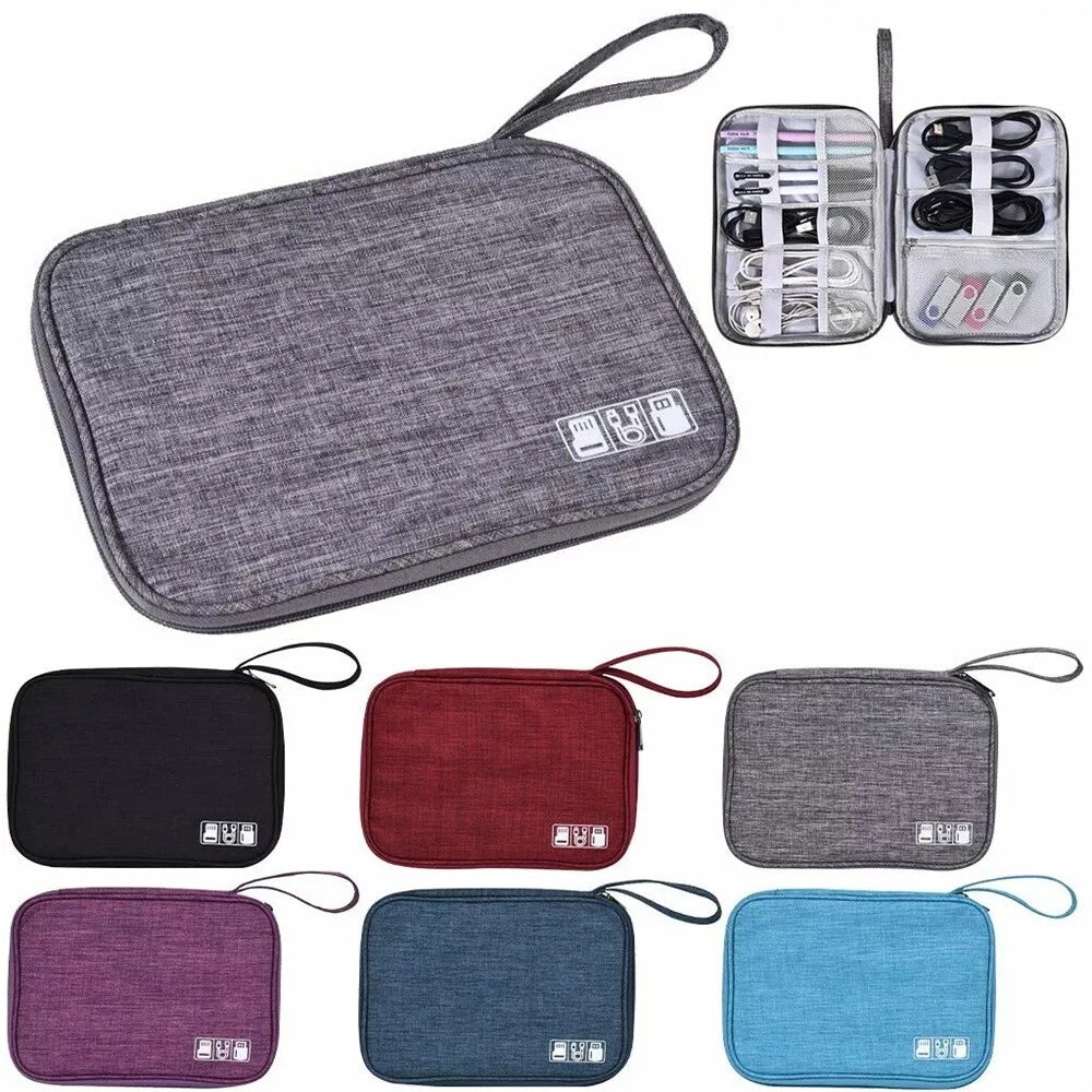 Travel Cable Storage Bag for Electronics USB Accessories