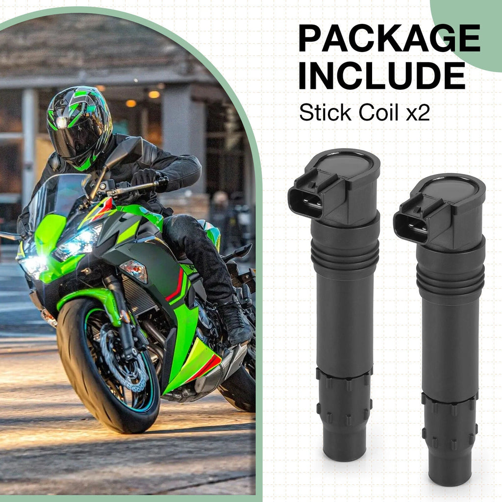 2X Ignition Coils for Kawasaki Ninja ZX-12R ZX1200 (2000–2005)