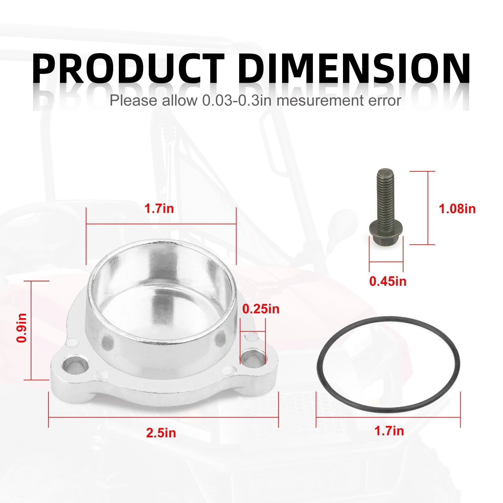 Camshaft Adaptor 3084866 w/ Bolts O-Ring for Polaris Sportsman 400 HO (2008–2014)