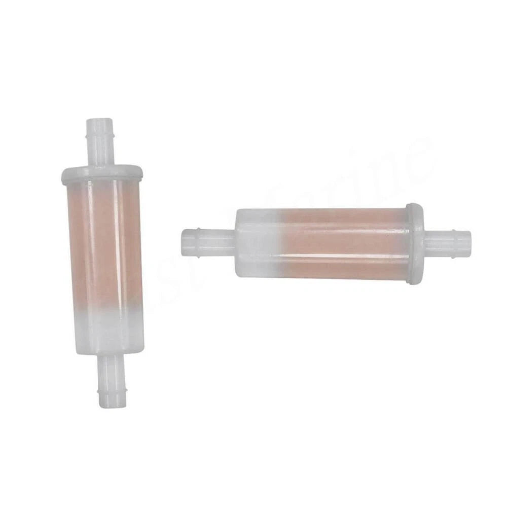 2X 3/8" Inline Fuel Filter for Mercury Outboard (Johnson Evinrude 802128A1 398319)