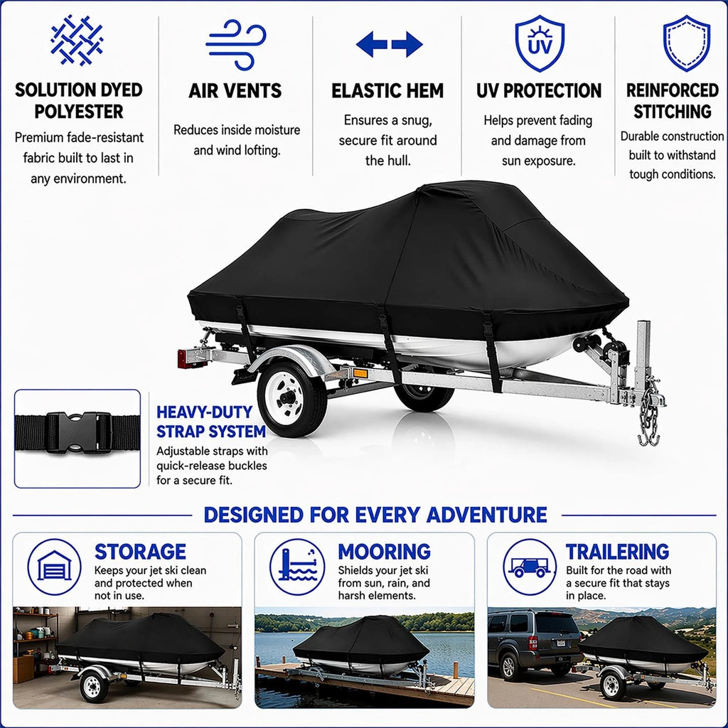 Jet Ski Cover for Sea Doo Wake 155 (2017–2019) All Weather