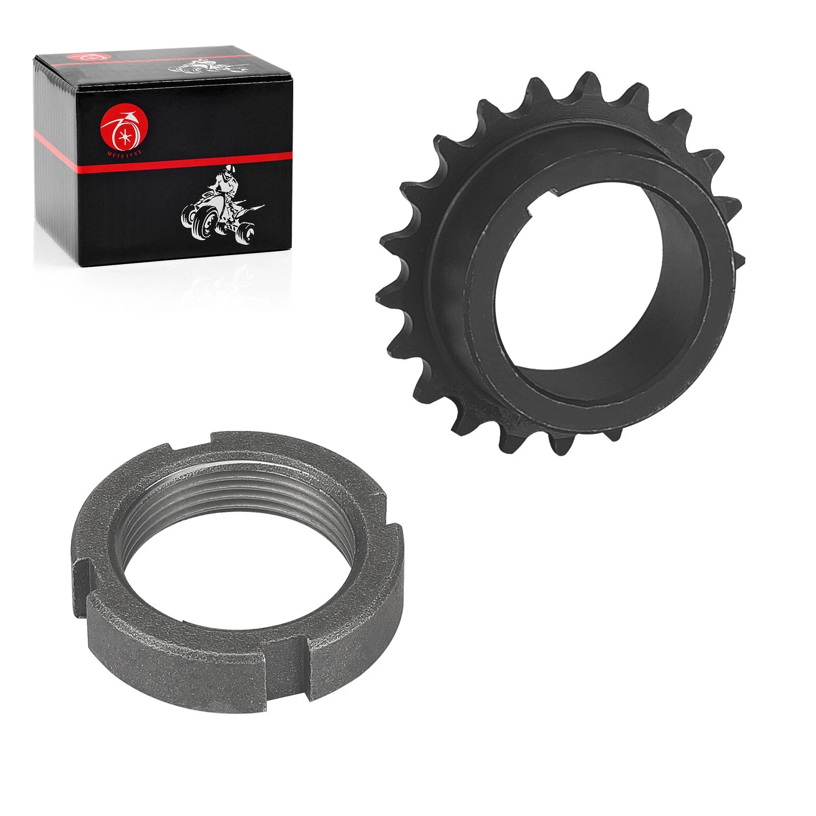 Crankshaft Timing Gear Sprocket + Slit Nut for Polaris Magnum Ranger (400–500)