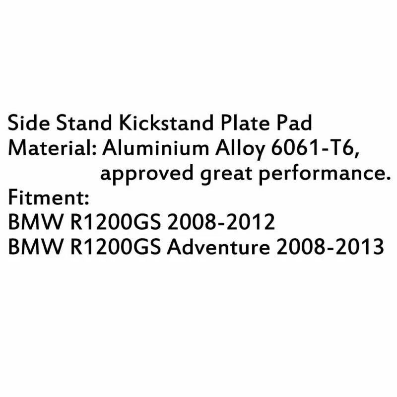 Side Kickstand Pad for BMW R1200GS (2008–2013) T9