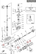 Propeller Shaft Seal Kit for Yamaha 2/4Str (93101-20M07, 91490-30022)