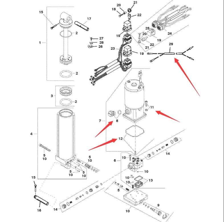Screw Kit Plug Assy for Mercury Outboard (8134351, 809877A1)