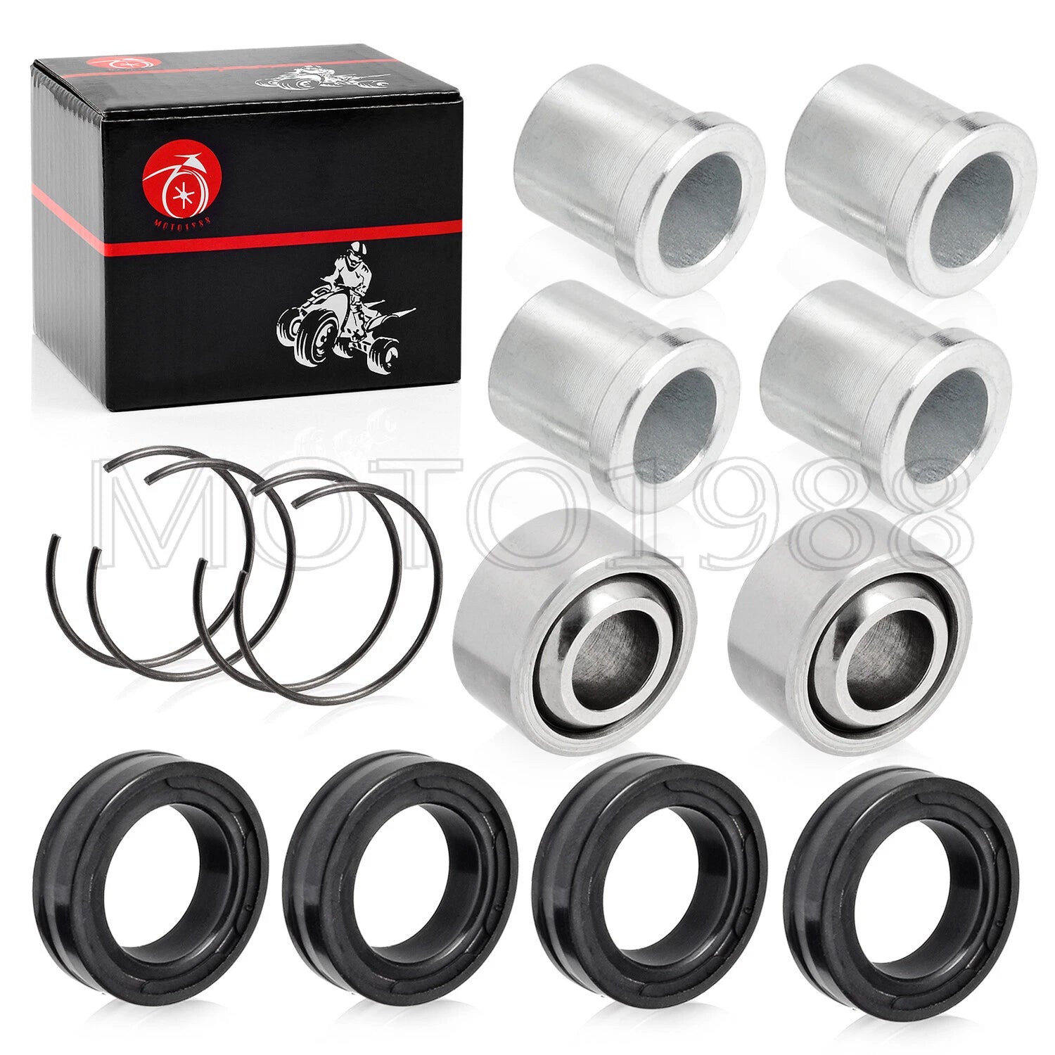 Set of 4 A-Arm Bushings for Honda Sportrax 400 TRX400EX (1999–2008)