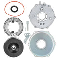 Rear Brake Plate Cover Drum Shoes Kit for Yamaha Big Bear 250 400 (1985–2006)