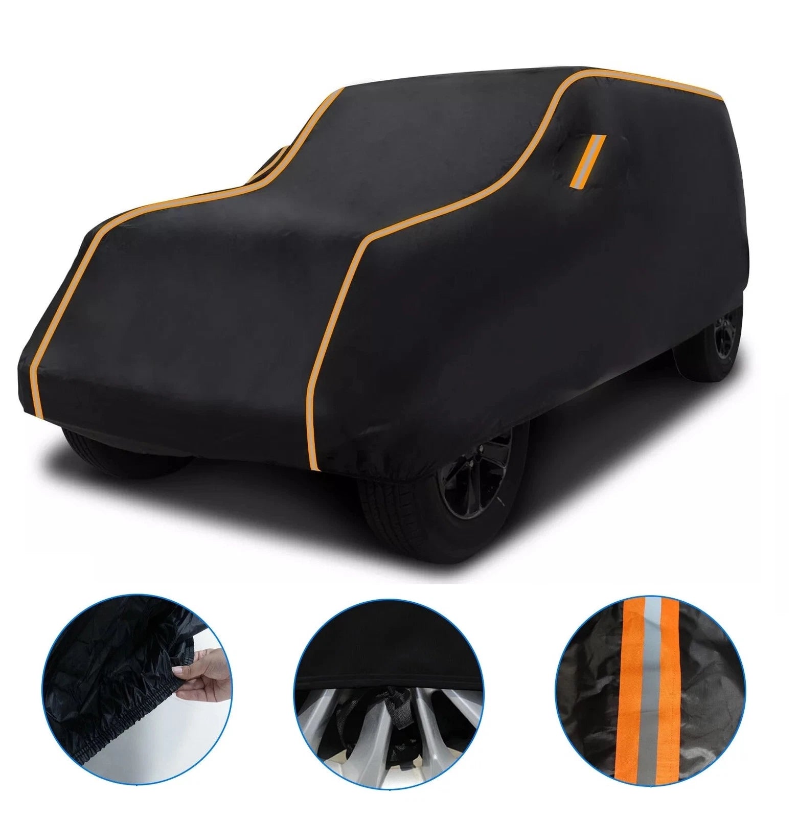 Car Cover for Jeep Wrangler 4-Door (2007–2023) Waterproof Outdoor Snow Sun