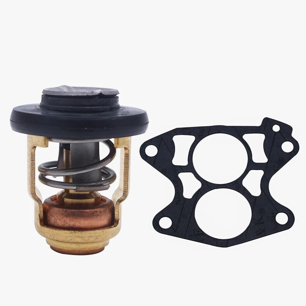 Thermostat with Housing Gasket for Yamaha Outboard 9.9 15F (1990–2023) 6E5-12411-20 688-12414-A1