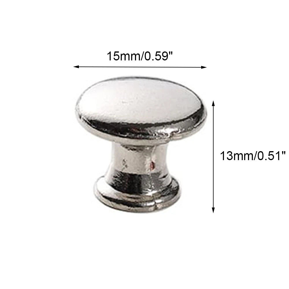 10Pcs Antique Pull Handle Knob for Kitchen Cabinet Drawer Door (Silver)