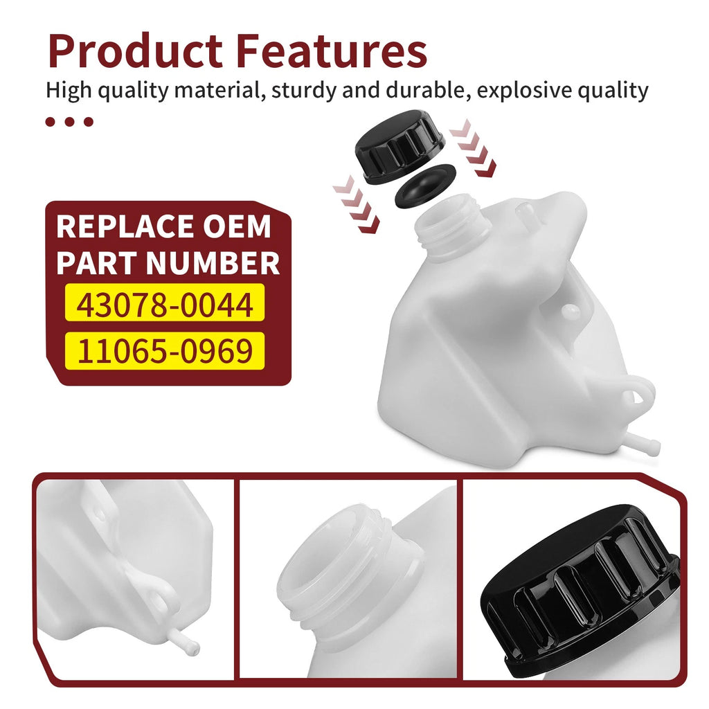 Coolant Reservoir Tank w/ Cap Kit for Kawasaki KLX250 S/SF KLX300 SM (2009–2024)