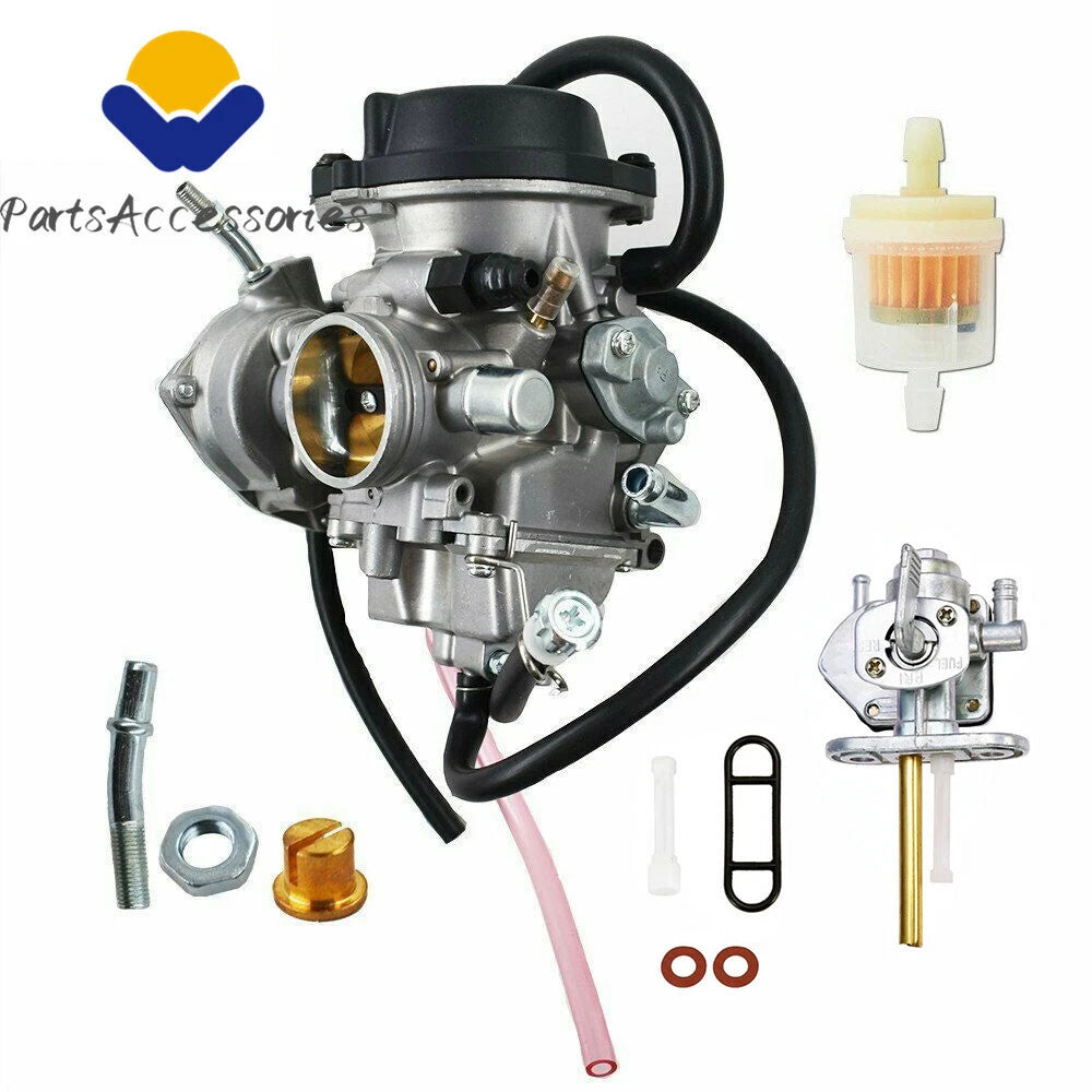 Carburetor & Fuel Petcock Valve for Suzuki Quadsport Z400 LTZ400 (2003–2007)