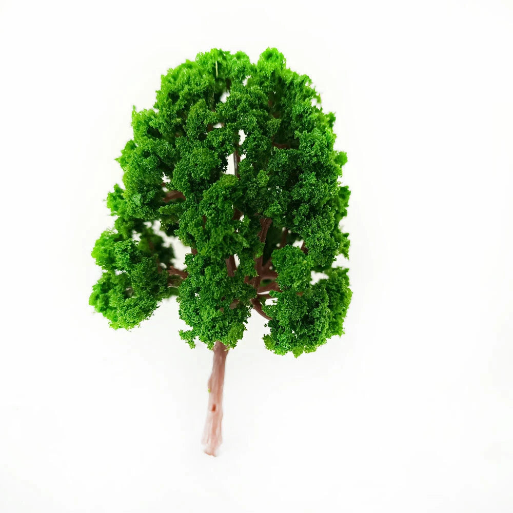 Set of 10 Model Trees for Train Railway Park Wargame Landscape